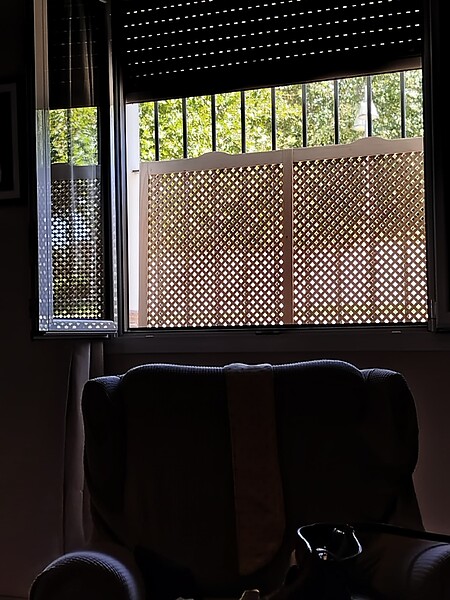 Ventilando con intimidad.