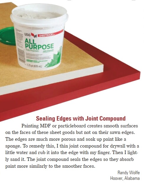 Sealing MDF